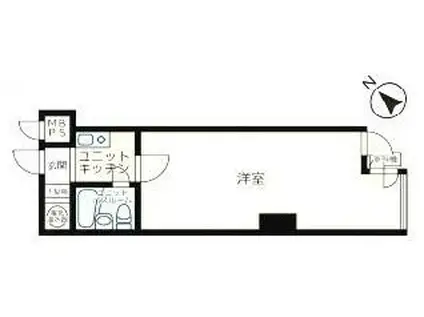 セントラル東銀座(1K/9階)の間取り写真