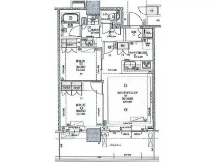 ブリリア有明シティタワー(2LDK/31階)の間取り写真