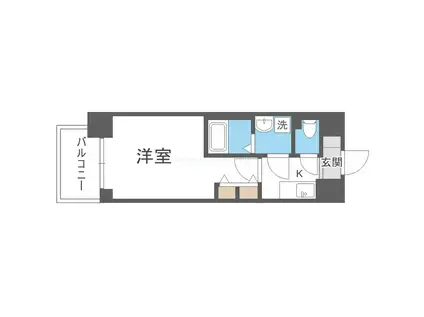 サムティ梅田インターコア(1K/4階)の間取り写真