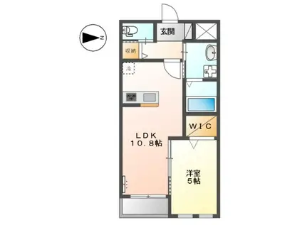 レガート小杉(1LDK/2階)の間取り写真