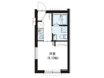 リアル木場(1K/1階)の間取り写真