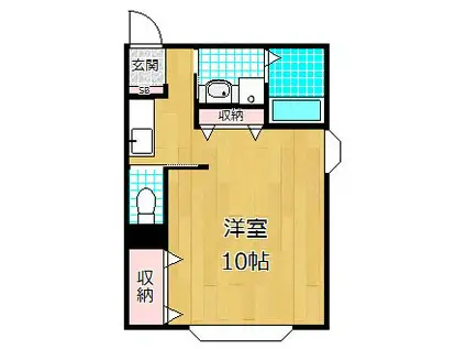 宮之下マンション(ワンルーム/1階)の間取り写真