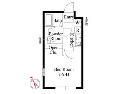 吉祥寺ヴィレッジ(1K/1階)の間取り写真