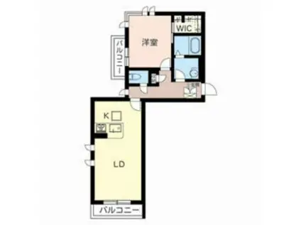 エグレット姫路III(1LDK/3階)の間取り写真