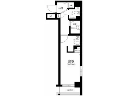 グランフォース九段(ワンルーム/11階)の間取り写真