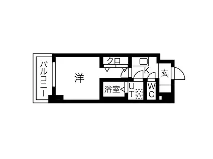 プライムアーバン仙台木町通(1K/9階)の間取り写真