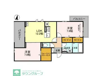 レジェーロII(2LDK/2階)の間取り写真