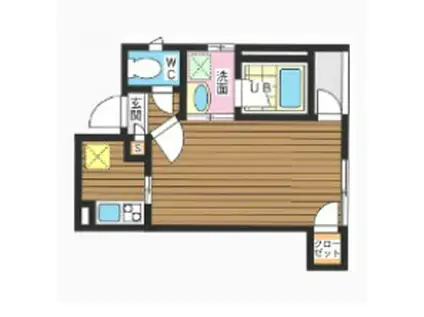 M′S 清澄白河(1K/2階)の間取り写真