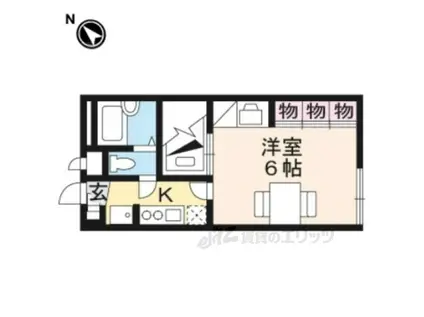 レオパレス幸(1K/2階)の間取り写真