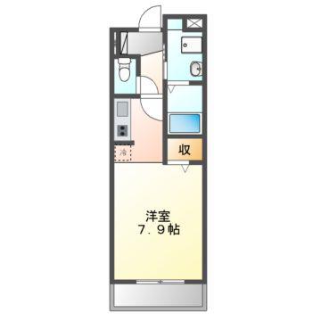 T・コート21(1K/1階)の間取り写真