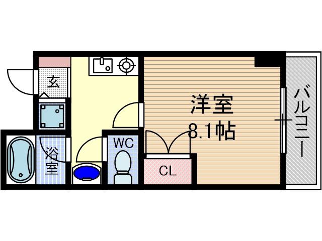 グリーンハイツ豊川2(1K/3階)の間取り写真