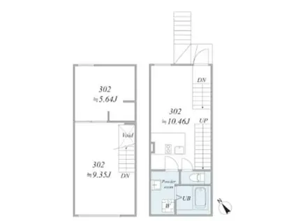 TRIAS810(2LDK/2階)の間取り写真