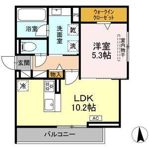 セレスティア藤江町(1LDK/3階)の間取り写真