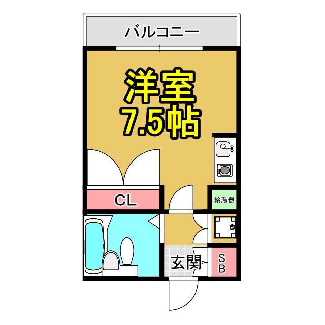 フォーラム都島内代駅前(ワンルーム/8階)の間取り写真