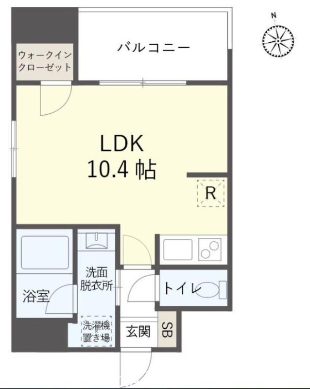 タワーズ香椎駅前(ワンルーム/7階)の間取り写真