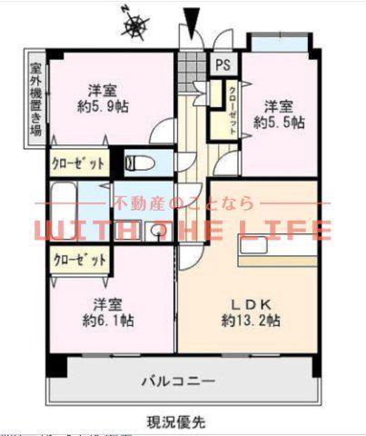 グランコード(3LDK/2階)の間取り写真