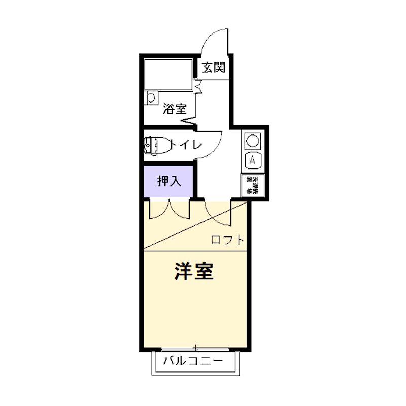花堂東レジデンス(1K/1階)の間取り写真