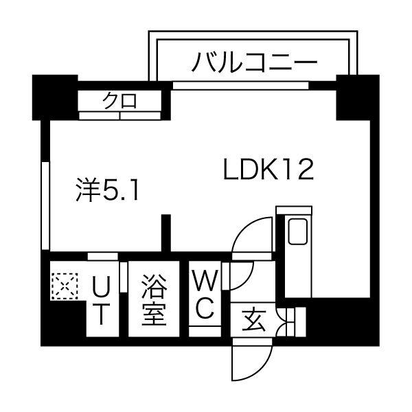 SEIRA南郷7(1LDK/4階)の間取り写真