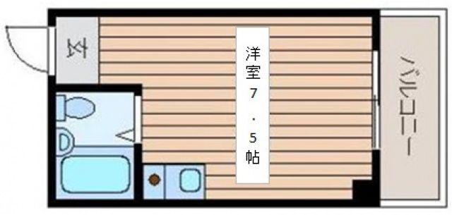 サンパーク横川(ワンルーム/5階)の間取り写真