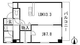 ラプーリア御器所(1LDK/3階)の間取り写真