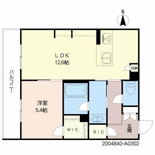 シャーメゾン BLOOM STAGE(1LDK/3階)の間取り写真