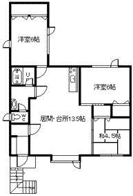 いのうえハイツ(3LDK/2階)の間取り写真