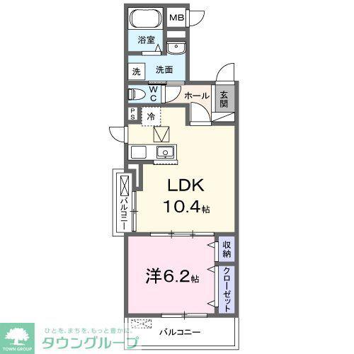 日暮里・舎人ライナー 見沼代親水公園駅 徒歩35分 3階建 新築(1LDK/1階)の間取り写真