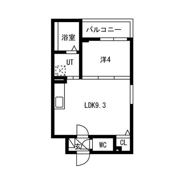 COURT MT(1LDK/2階)の間取り写真