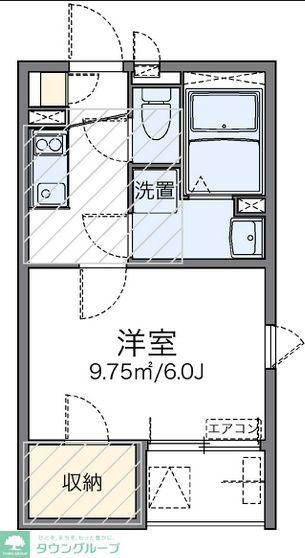 レオネクストドウェル 藤沢(1K/3階)の間取り写真