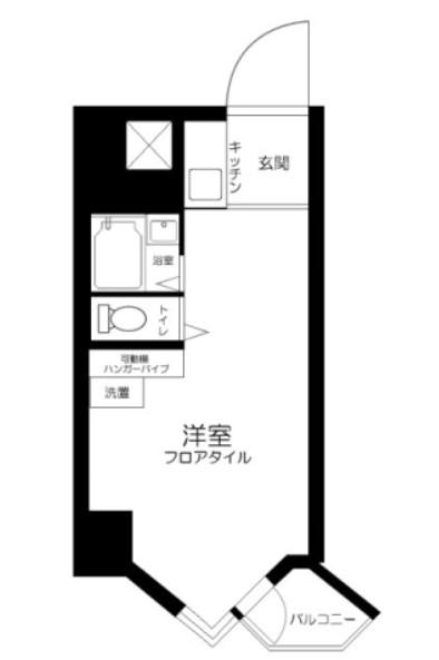 東京ベイビユウ(ワンルーム/10階)の間取り写真