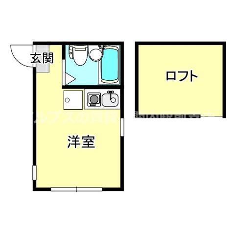 ユナイト黄金町ファンタナモーレ(ワンルーム/2階)の間取り写真