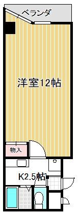 MAISONDESHIMURA(1K/2階)の間取り写真