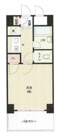 プレール西新宿(1K/5階)の間取り写真