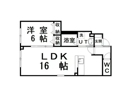 コスタ・デル・ソル(1LDK/1階)の間取り写真