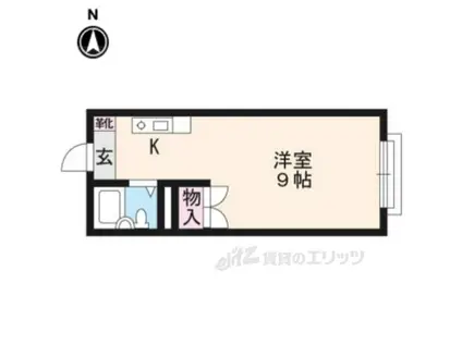 エステートピア苅分(ワンルーム/2階)の間取り写真