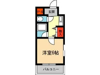 ストーク田口(1K/3階)の間取り写真