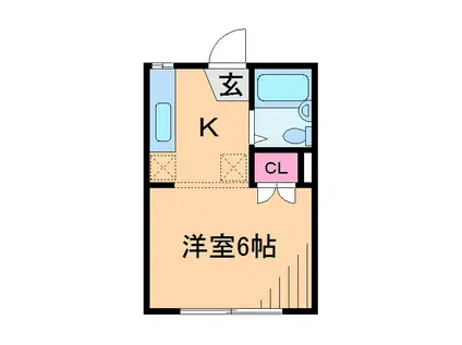 コトー日吉(1K/2階)の間取り写真
