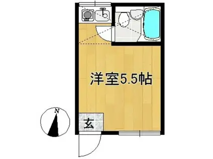 スペース210高津(ワンルーム/1階)の間取り写真
