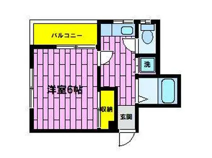 TOKUKIマンション(1K/3階)の間取り写真