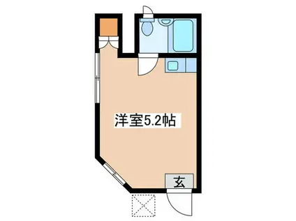 アパートメント435(ワンルーム/1階)の間取り写真