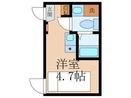 REGALO三軒茶屋(ワンルーム/2階)の間取り写真