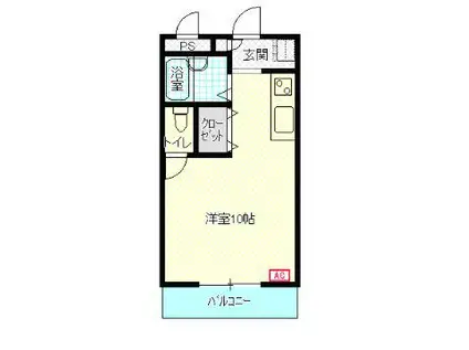 YOSHINOハイツ(ワンルーム/3階)の間取り写真