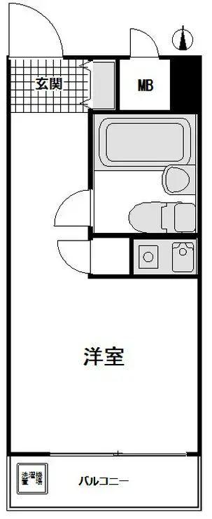 スカイコート大森 6階階 間取り