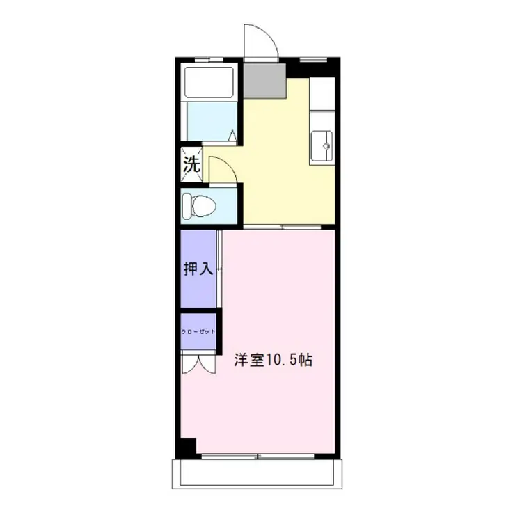 グリーンマンション 3階階 間取り