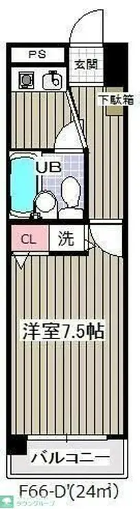 グランシャルム葛西 3階階 間取り