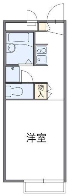 レオパレスグランシア(1K/1階)の間取り写真