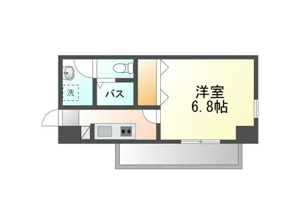 EASN TERRACE大里(1K/5階)の間取り写真