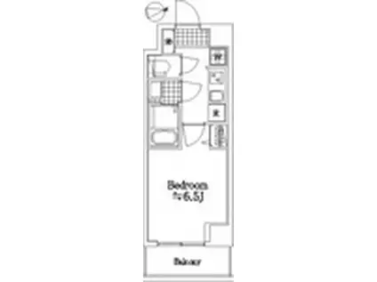 ザ・レジデンス・オブ・トーキョーSR20(1K/5階)の間取り写真