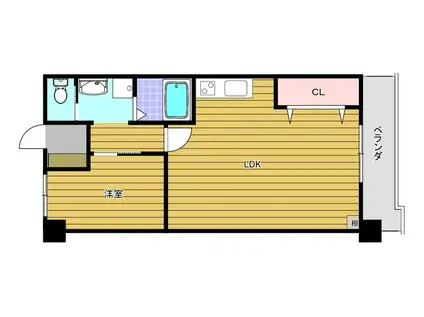 ふぁみーゆアビコII(1LDK/4階)の間取り写真