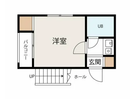 ニチエーイン国分寺(1K/1階)の間取り写真